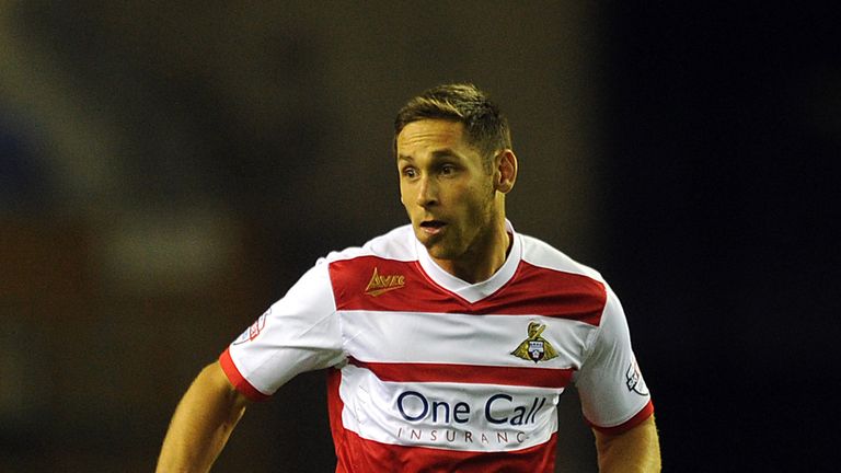 Dean Furman of Doncaster Rovers in action during the Sky Bet Championship match against Wigan Athletic.