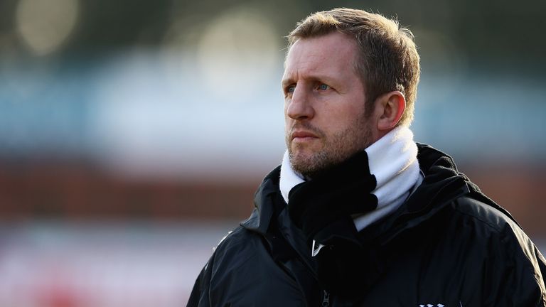 Denis Betts, coach of Widnes, looks on during the Super League match between Hull KR and his Vikings at Craven Park Stadium