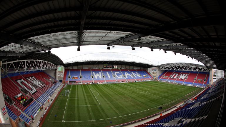 WIGAN, ENGLAND - MARCH 19:  General Views of The DW Stadium, Home of Wigan Athletic football club and the Wigan Warriors rugby league team on March 19, 2011 in Wigan, England.  (Photo by Richard Heathcote/Getty Images)
