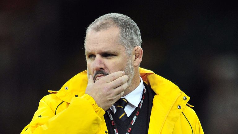 Australia coach Ewen McKenzie is pictured before the start of the Test match against Wales at the Millennium Stadium in Cardiff