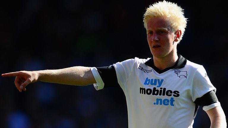 NOTTINGHAM, ENGLAND - SEPTEMBER 28:  Will Hughes of Derby County in action during the Sky Bet Championship match between Nottingham Forest and Derby County at City Ground on September 28, 2013 in Nottingham, England,  (Photo by Laurence Griffiths/Getty Images)