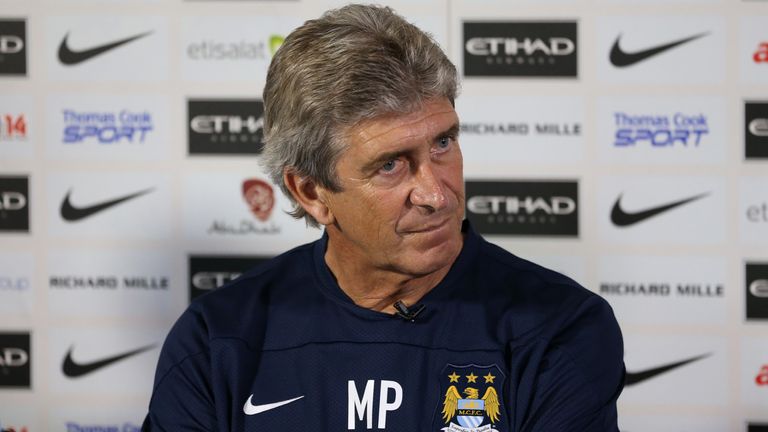 New Manchester City manager Manuel Pellegrini during a press conference at Carrington Training Ground, Manchester.
