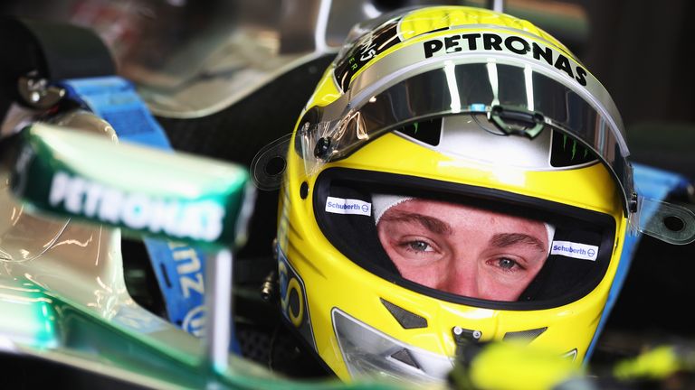 Nico Rosberg in the Mercedes