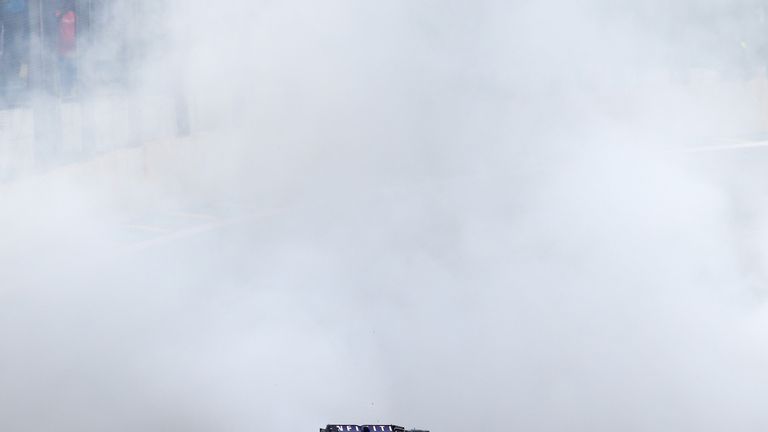Victory doughnuts for Vettel