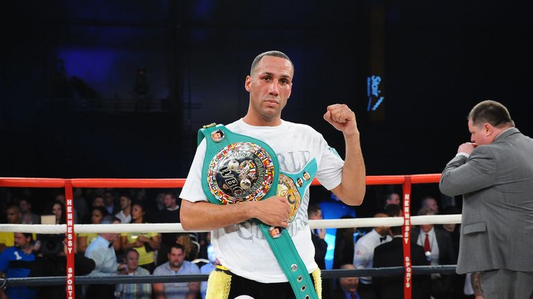 James Degale celebrates after retaining the WBC Silver Super Middleweight title