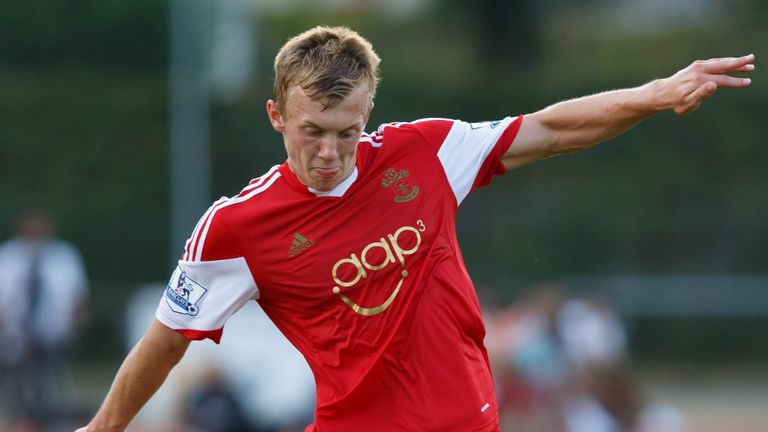 James Ward-Prowse: Eyes down looking at the technique of David Beckham