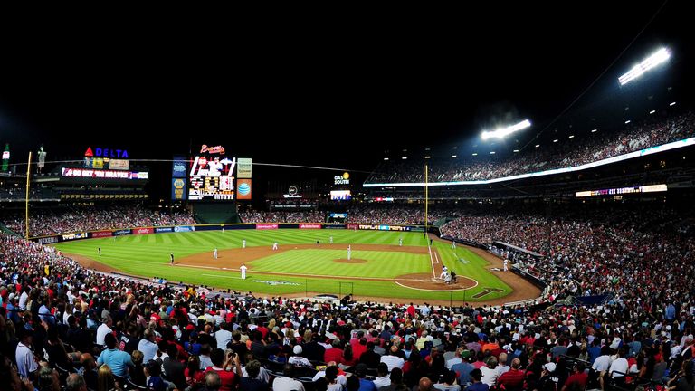 A general view during Game One of the National League Division Series between the Atlanta Braves and the Los Angeles Dodgers at Turner Field