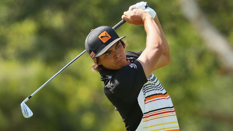 Rickie Fowler of the USA plays his tee shot during day one of the PGA Royal Pines Gold Coast on November 7, 2013 in Gold Coast, Australia.  