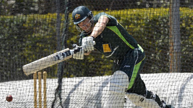 Shane Watson bats during an Australian nets session at Allan Border Field on November 15, 2013 in Brisbane, Australia. 