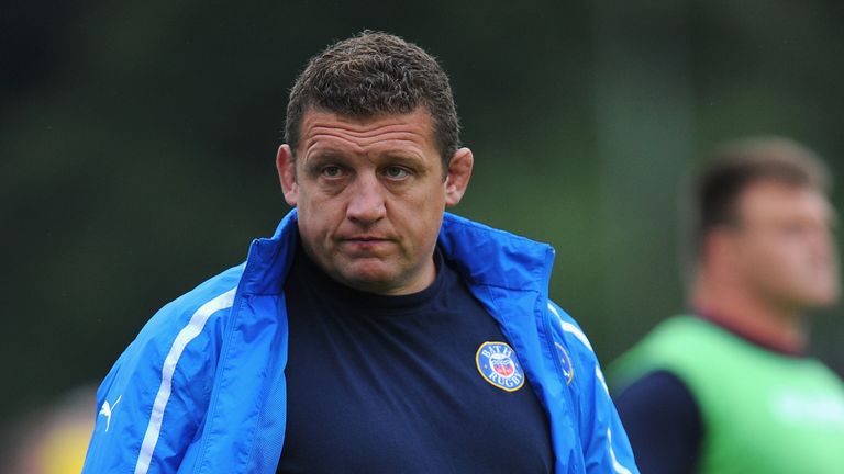 Bath coach Toby Booth looks on before the pre-season match against Bristol at the Recreation Ground