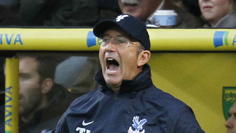 Tony Pulis: Infuriated by Crystal Palace's missed chances