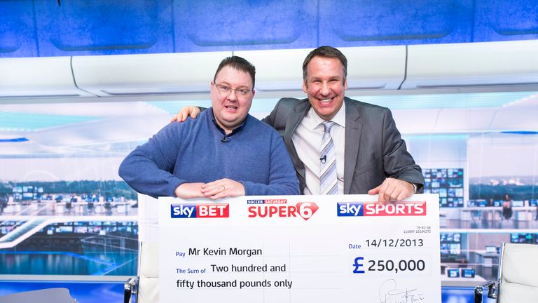 Super 6 Jackpot winner Kevin Morgan