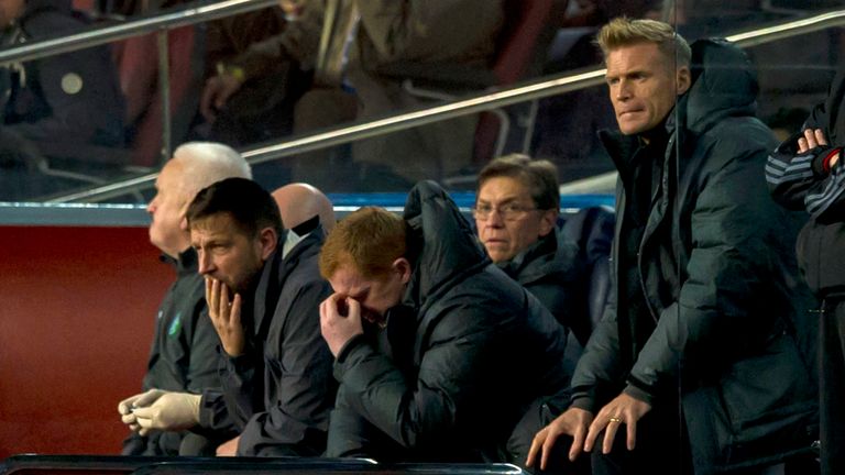 Neil Lennon: Endured an evening to forget as Celtic were crushed in Catalunya