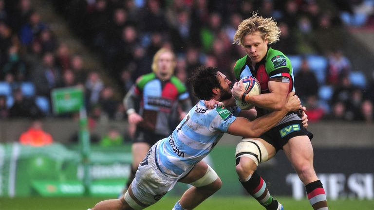 Davit Khinchagishvili tackles Matt Hopper