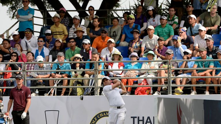 Sergio Garcia in action during his third round 65