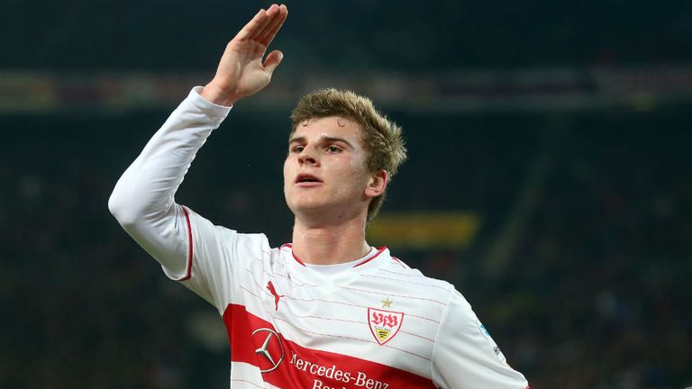 Timo Werner during his time at Stuttgart.