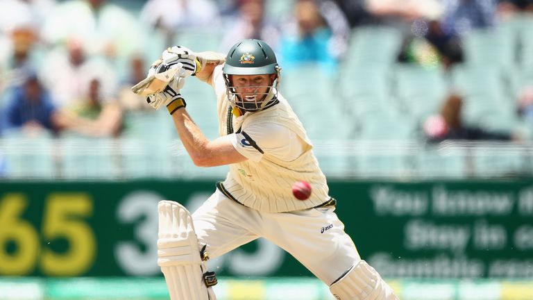 Chris Rogers: Australia opener batting on day one of second Ashes Test at Adelaide