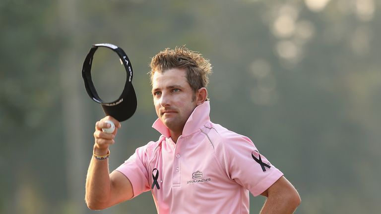 Jbe Kruger of South Africa at the Hong Kong Open