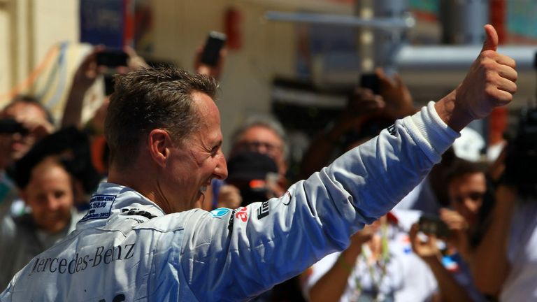 F1 drivers past and present have wished Schumacher well