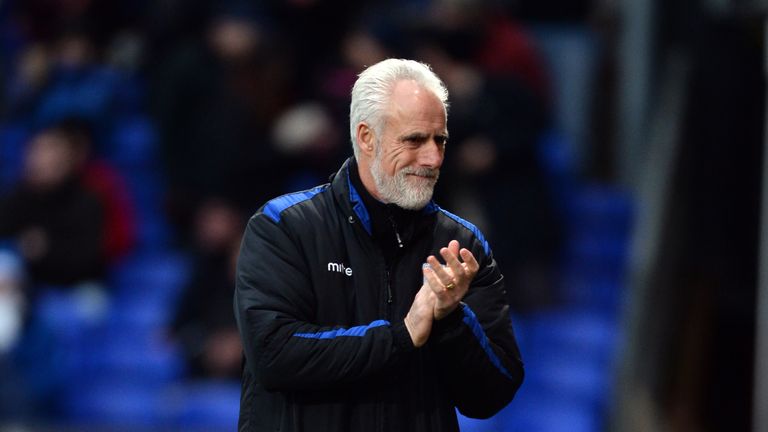 IPSWICH, ENGLAND - DECEMBER 21: Mick McCarthy Manager of Ipswich Town before the start of the Sky Bet Championship match between Ipswich Town and Watford a