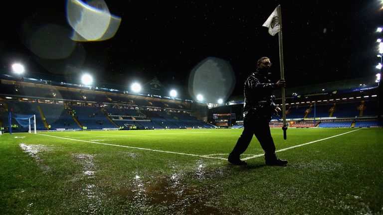 Hillsborough: Referee Keith Stroud called off proceedings due to a waterlogged pitch