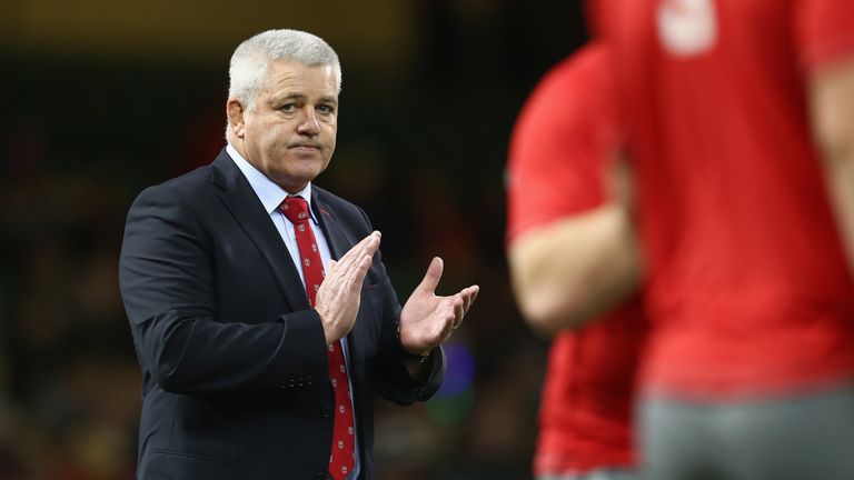 Warren Gatland the head coach of Wales in his 100th international test during the International match between Wales and Tonga. Nov 22 2013.