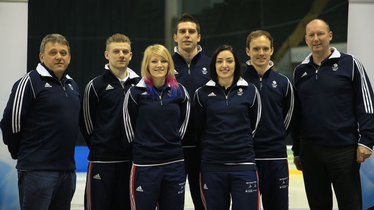 Performance Director Stuart Horsepool (far left): Hopes to help GB bridge the gap to short-track's top nations