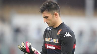 Image of Antonio Adan: In action during brief spell at Cagliari