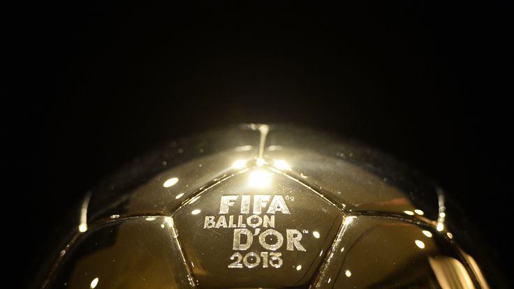 A picture taken on December 10, 2013 shows the FIFA Ballon d'Or 2013 ('Golden ball'), at the Mellerio jewelery workshops in Paris. Barcelona's Argentinian 