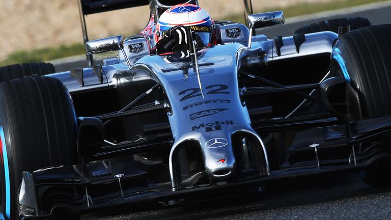 Jenson Button: Enjoyed his belated first taste of the 2014 McLaren