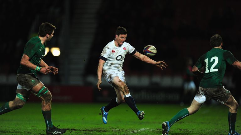 Freddie Burns in action for England Saxons