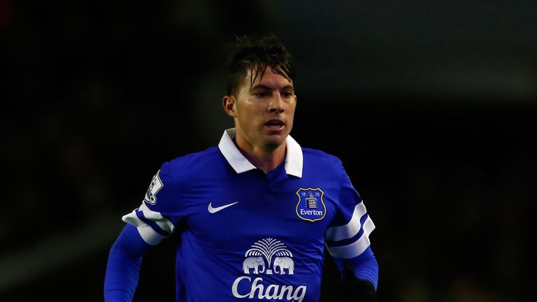 LIVERPOOL, ENGLAND - DECEMBER 26: Bryan Oviedo of Everton in action during the Barclays Premier League match between Everton and Sunderland at Goodison Par