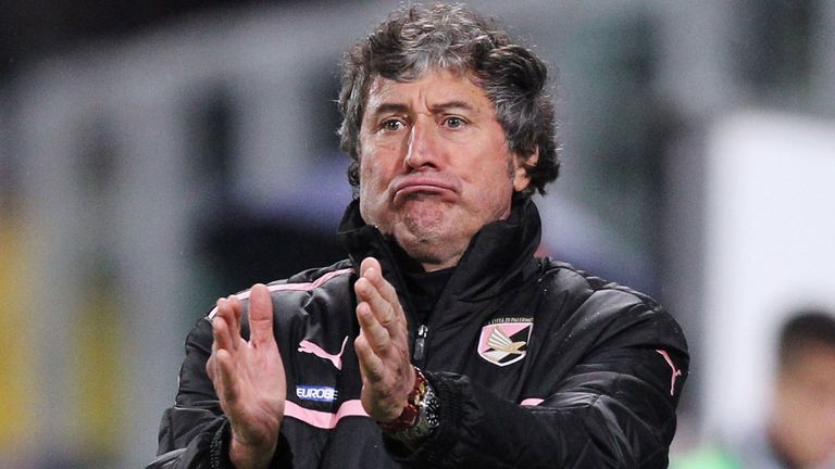PALERMO, ITALY - FEBRUARY 23: Alberto Malesani, head coach of Palermo during the Serie A match US Citta di Palermo and Genoa CFC at Stadio Renzo Barbera on