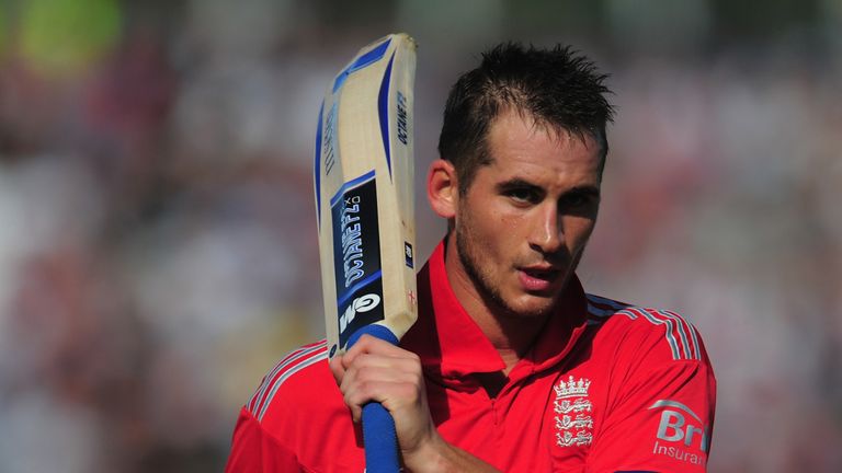 England batsman Alex Hales leaves the field after his 94 during the 2nd NatWest series T20 match between England and Australia