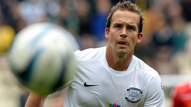 Preston North End's Kevin Davies in action against Crewe Alexandra, during the Sky Bet League One match at Deepdale, Preston.