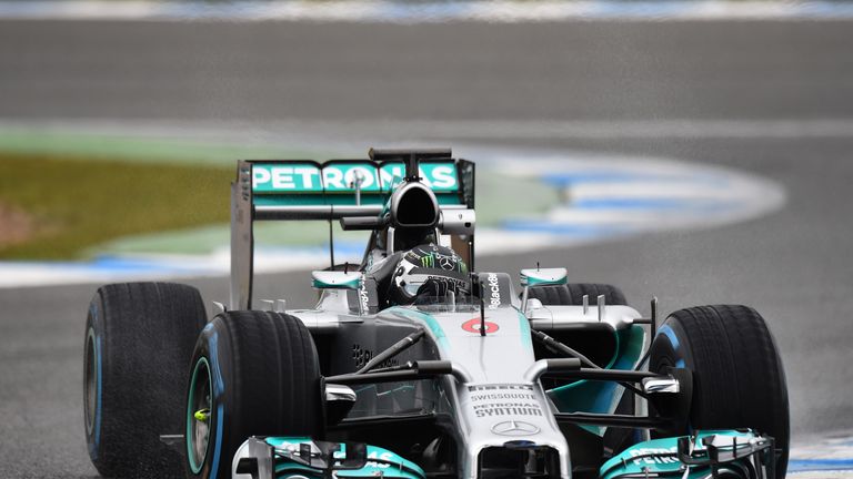 Nico Rosberg continues to rack up the laps on Friday morning