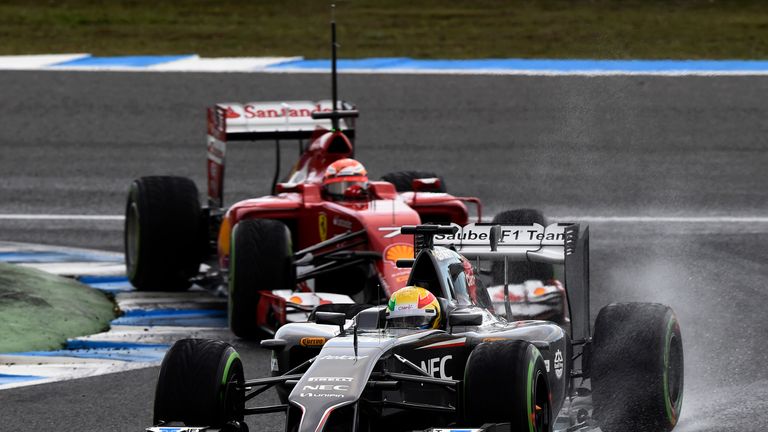 Sauber C33 on track
