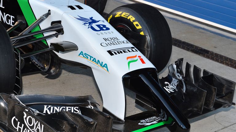 Force India VJM07 nose and front wing