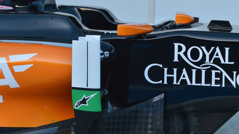 Force India VJM07 barge board 