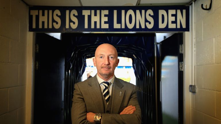 LONDON, ENGLAND - JANUARY 09:  Ian Holloway poses for a picture during a press conference to announce him as the new Millwall manager at The Den on January
