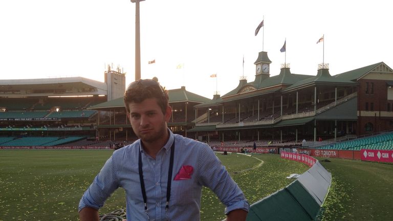 Joe Drabble Sydney Cricket Ground Ashes 2013/14
