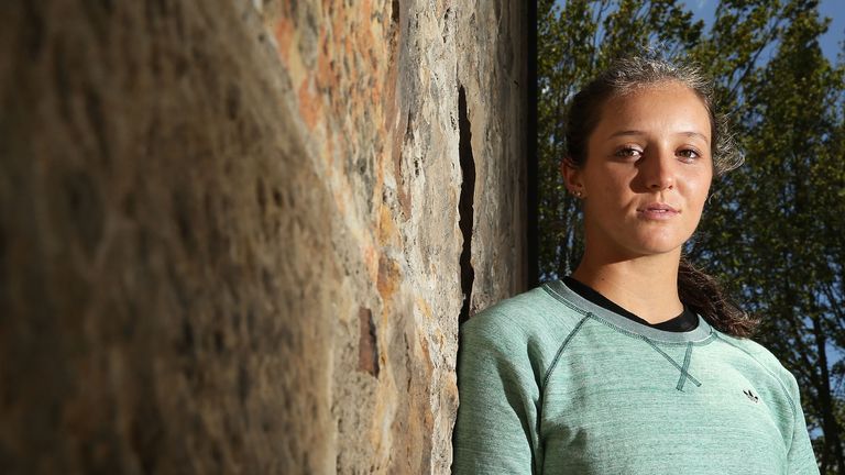  Laura Robson of of Great Britain poses for a portrait at Salamanca ahead of the Moorilla Hobart International