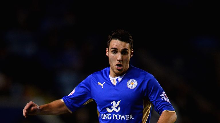 LEICESTER, ENGLAND - OCTOBER 29: Matty James of Leicester City in action during the Capital One Fourth Round match between Leicester City and Fulham at The