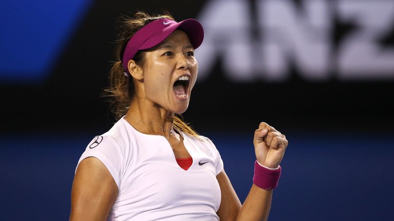 Li Na during Australian Open final. Jan 25 2014.