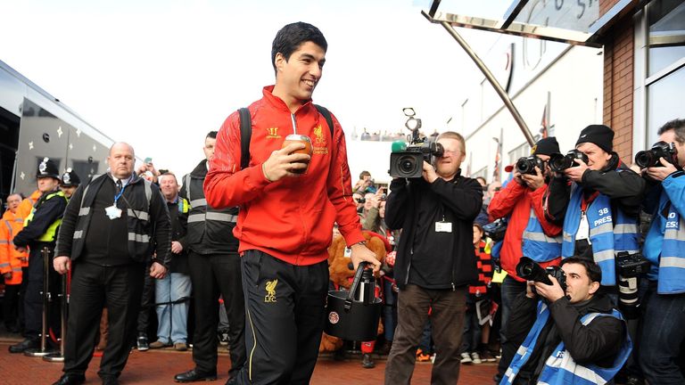 Luis Suarez: Very happy at Liverpool