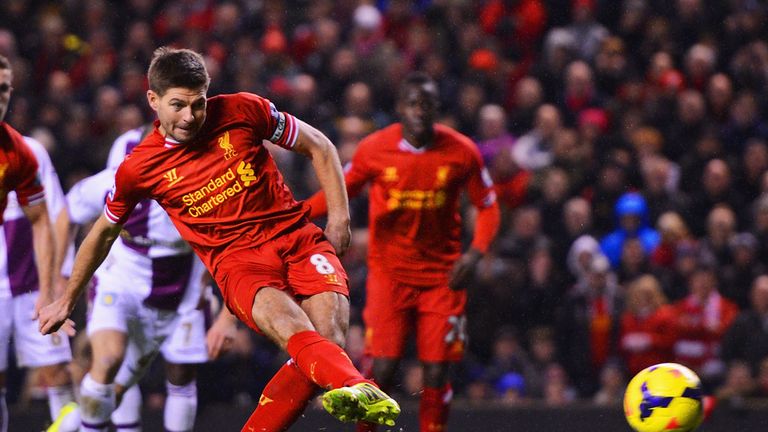 Steven Gerrard: Secured a share of the spoils from the penalty spot