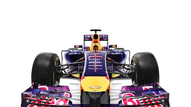 The Red Bull RB10 from the front