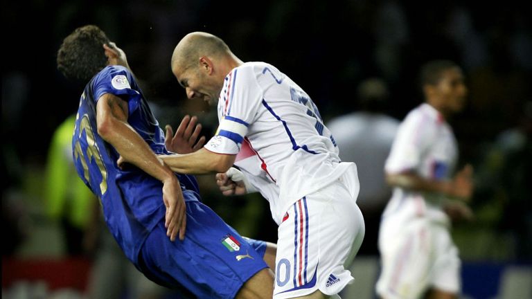Zinedine Zidane Marco Materazzi 2006 World Cup final 
