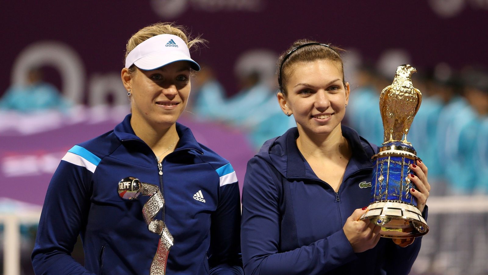 Wta Qatar Total Open: Simona Halep Beats Angelique Kerber In Sunday's 