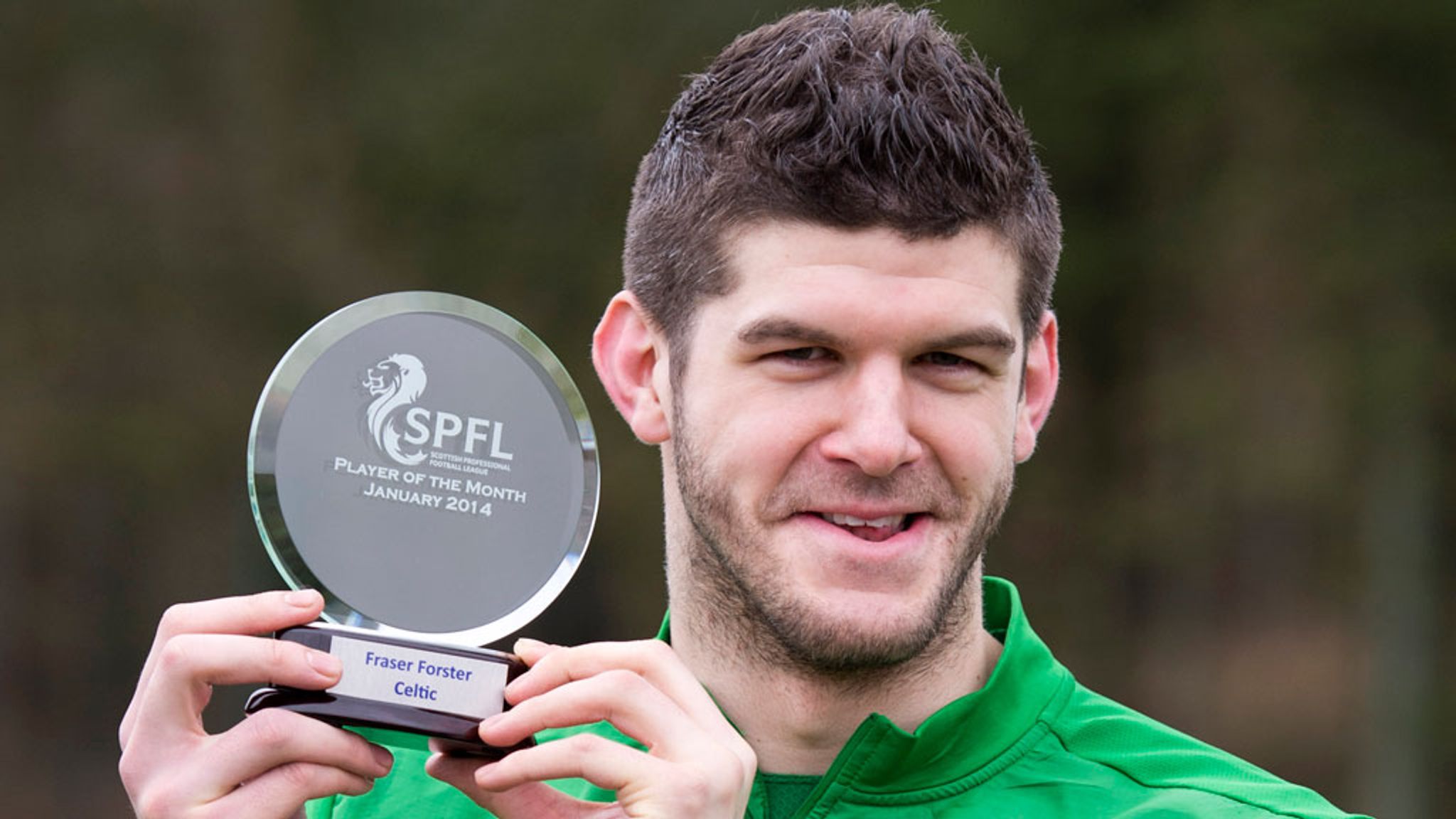 SPFL: Celtic goalkeeper Fraser Forster wins January award | Football ...